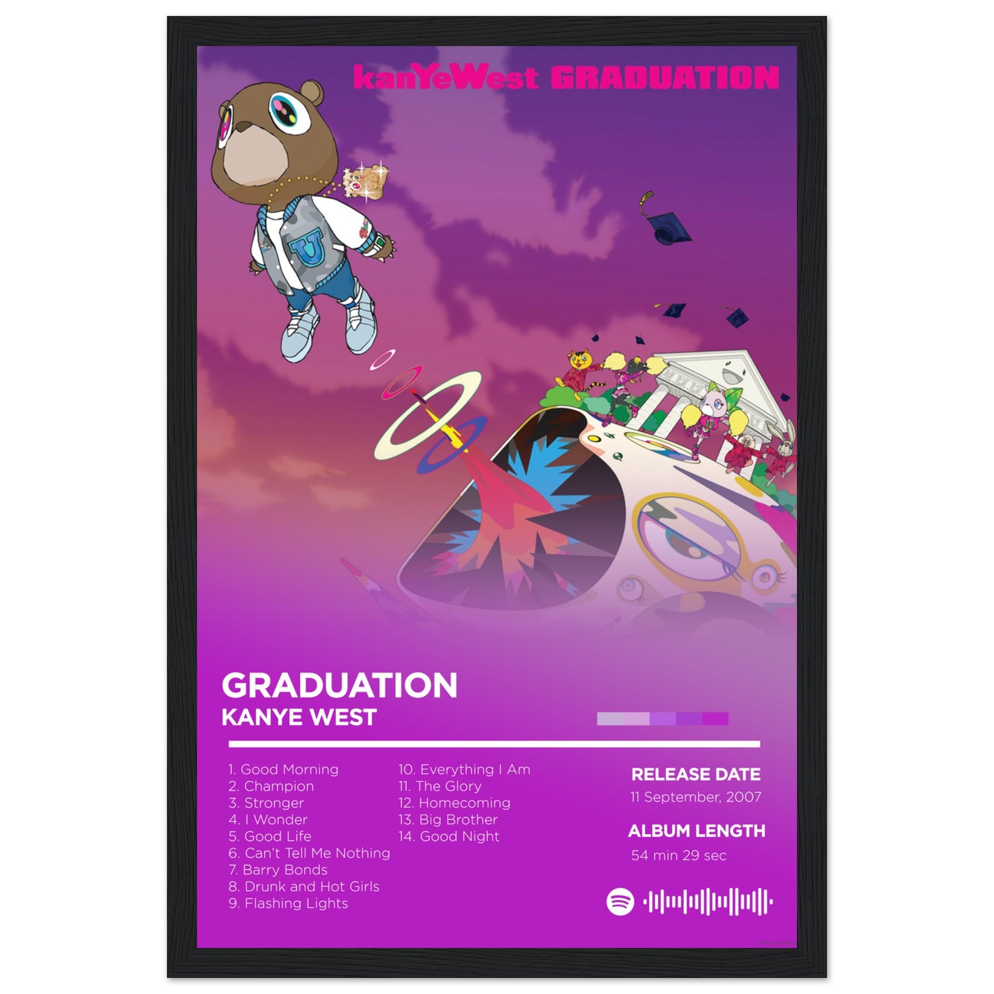 Graduation - Kanye West Album Cover Framed – VinylVerse
